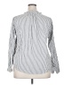 Knox Rose Stripes Silver Long Sleeve Button-Down Shirt Size XXL - photo 2