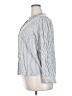 Knox Rose Stripes Silver Long Sleeve Button-Down Shirt Size XXL - photo 5