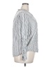 Knox Rose Stripes Silver Long Sleeve Button-Down Shirt Size XXL - photo 4