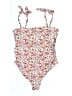 Unbranded Floral White Pink One Piece Swimsuit Size XL - photo 1