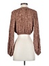 Style Rack Brown Long Sleeve Blouse Size S - photo 2