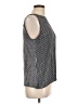 Ann Taylor LOFT 100% Polyester Polka Dots Black Sleeveless Blouse Size M - photo 4