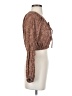 Style Rack Brown Long Sleeve Blouse Size S - photo 4
