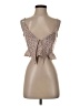 Dress Forum 100% Polyester Tan Sleeveless Top Size S - photo 1