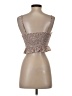 Dress Forum 100% Polyester Tan Sleeveless Top Size S - photo 2