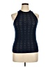 Everlane Chevron-herringbone Blue Sweater Vest Size XL - photo 1