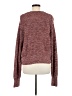 Free People Tweed Burgundy Pullover Sweater Size M - photo 2