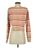 L Space 100% Polyester Stripes Tan Pullover Sweater Size XS - photo 2
