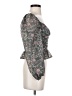 Shein Gray 3/4 Sleeve Blouse Size 2 - photo 4