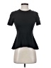 Theory Solid Black Short Sleeve Turtleneck Size 00 - 0 - photo 1