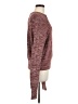 Free People Tweed Burgundy Pullover Sweater Size M - photo 4
