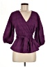 Aligne Purple 3/4 Sleeve Blouse Size UK 10 / US 6 - photo 1