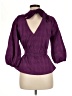 Aligne Purple 3/4 Sleeve Blouse Size UK 10 / US 6 - photo 2