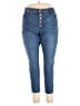 Express Solid Blue Jeans Size 18r - photo 1