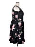 Unbranded Floral Black Casual Dress Size XXL - photo 4