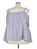 Torrid 100% Polyester Gray Sleeveless Blouse Size 5X Plus (6) - photo 2