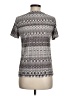 Chico's Tweed Silver Short Sleeve Henley Size Med (1) - photo 2