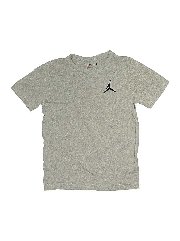 Pre-owned Air Jordan Kids' Short Sleeve T-shirt In Gray
