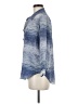 L'Agence 100% Silk Blue 3/4 Sleeve Silk Top Size 6 - photo 5
