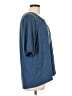 L.L.Bean Blue Short Sleeve Blouse Size L - photo 4