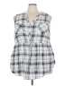 Torrid 100% Rayon Silver Sleeveless Button-Down Shirt Size 4X Plus (4) - photo 1