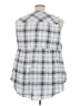 Torrid 100% Rayon Silver Sleeveless Button-Down Shirt Size 4X Plus (4) - photo 2