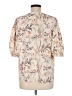 Les Amis 100% Polyester Ivory 3/4 Sleeve Blouse Size M - photo 2
