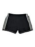 Adidas 100% Polyester Stripes Black Athletic Shorts Size M (kids) - photo 1