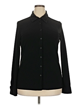 Norma Kamali Long Sleeve Blouse (view 1)