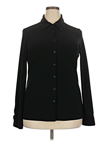 Norma Kamali Long Sleeve Blouse (view 1)