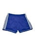 Adidas 100% Polyester Stripes Blue Athletic Shorts Size M (kids) - photo 1