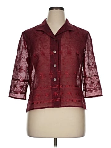Coldwater Creek 3/4 Sleeve Button-Down Shirt (view 1)
