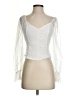 Peach 100% Polyester White 3/4 Sleeve Blouse Size S - photo 1