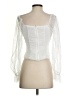 Peach 100% Polyester White 3/4 Sleeve Blouse Size S - photo 2