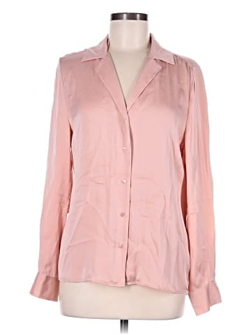 Quince Long Sleeve Silk Top (view 1)
