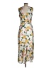 Sam Edelman 100% Polyester Tropical Yellow Casual Dress Size 8 - photo 2