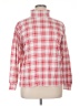 Jason Maxwell Checkered-gingham Red Long Sleeve Blouse Size XL - photo 1