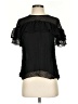 J.Crew Black Short Sleeve Silk Top Size 4 - photo 1