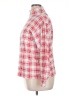 Jason Maxwell Checkered-gingham Red Long Sleeve Blouse Size XL - photo 5