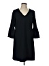 Donna Morgan Solid Black Casual Dress Size 10 - photo 1