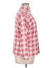 Jason Maxwell Checkered-gingham Red Long Sleeve Blouse Size XL - photo 4