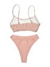 Andie Solid Tan Two Piece Swimsuit Size L - photo 2