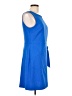 DKNY Solid Blue Casual Dress Size 10 - photo 4