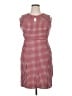 Lands' End Houndstooth Red Cocktail Dress Size 14 - photo 1