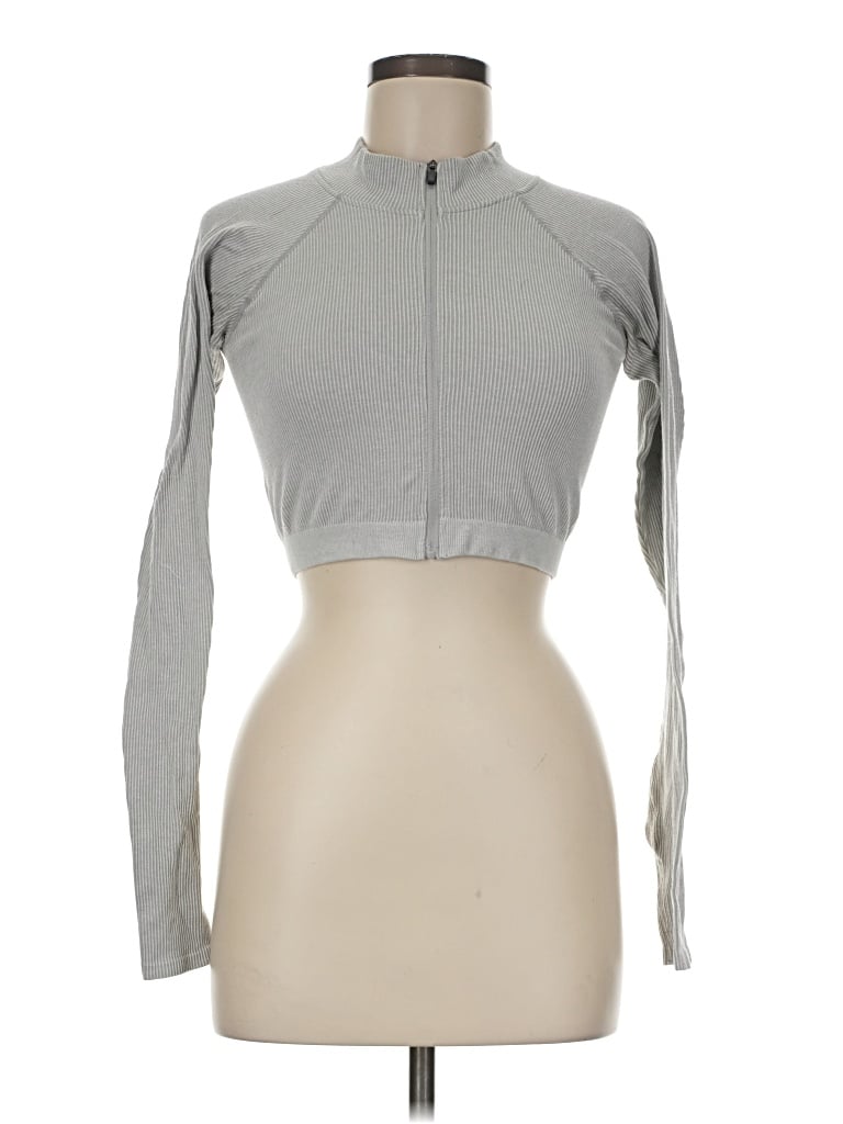 Pre-owned Assorted Brands Track Jacket In Gray