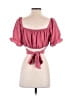 Forever 21 100% Polyester Pink Short Sleeve Blouse Size M - photo 2