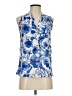 H&M 100% Polyester Blue Sleeveless Blouse Size 2 - photo 1
