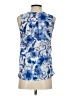 H&M 100% Polyester Blue Sleeveless Blouse Size 2 - photo 2