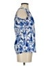 H&M 100% Polyester Blue Sleeveless Blouse Size 2 - photo 4