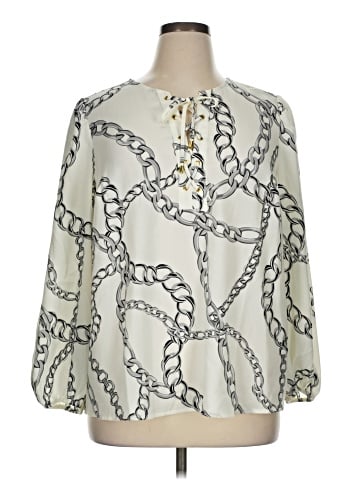 INC International Concepts 3/4 Sleeve Blouse (view 1)